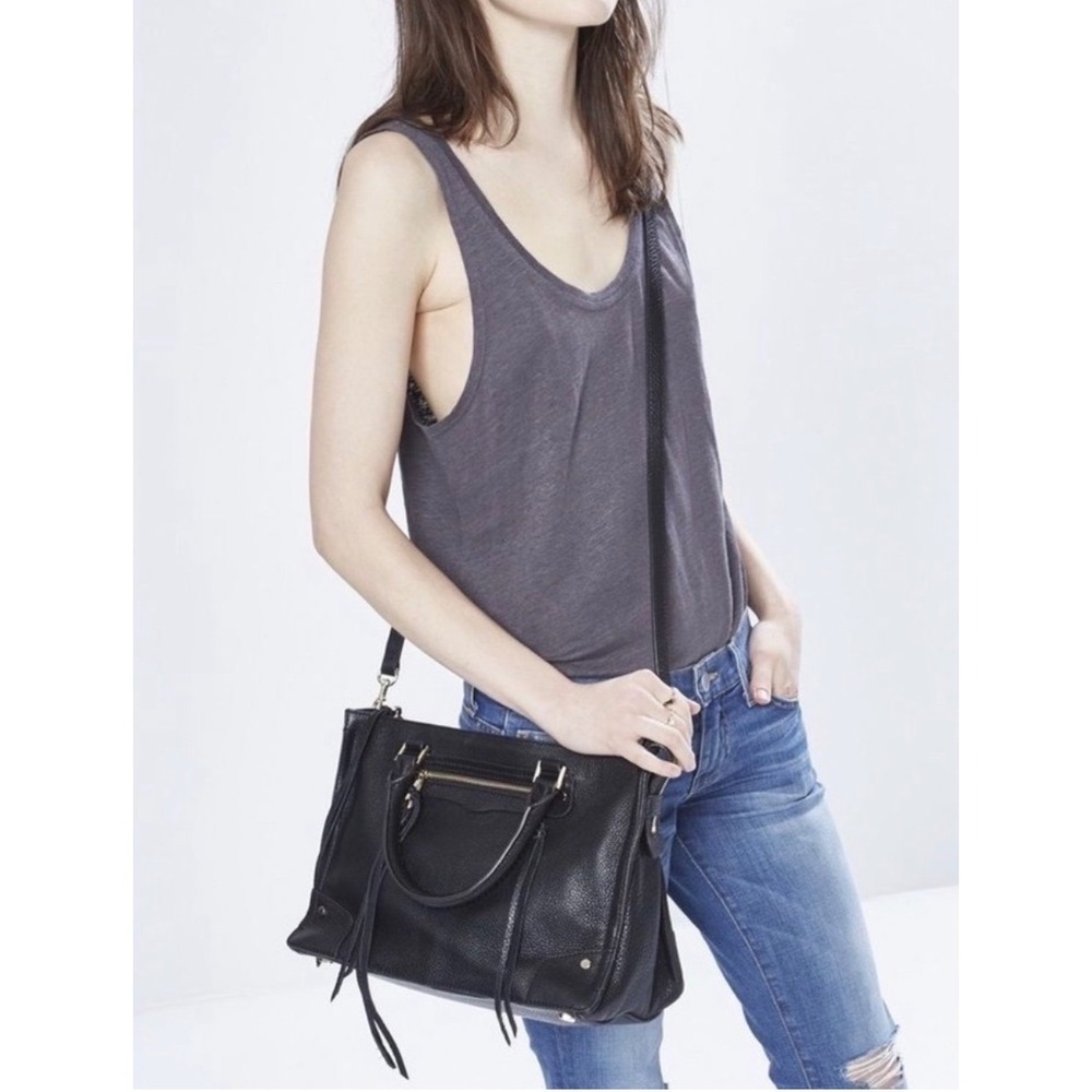 Rebecca Minkoff MAB Tote Satchel Bag Black One Size